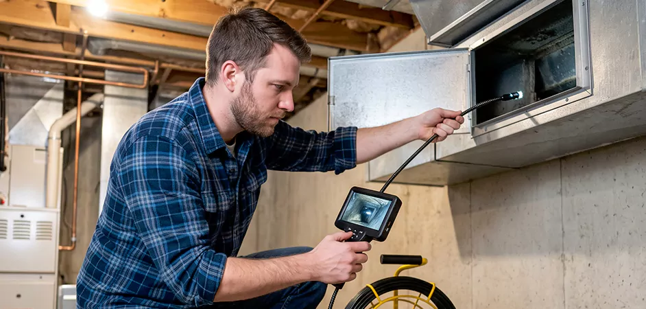 Post-Renovation Duct Inspection in Longview