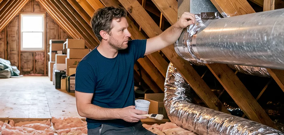Duct Board Leak Repair in Longview