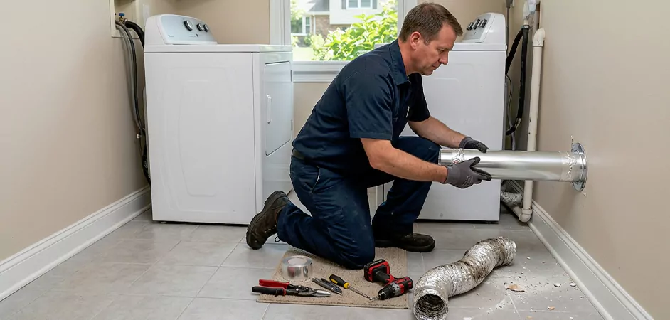 Dryer Vent Replacement in Longview