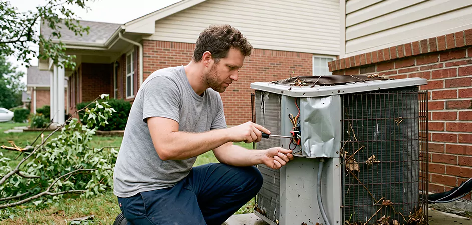 Storm Damage HVAC Restoration in Longview