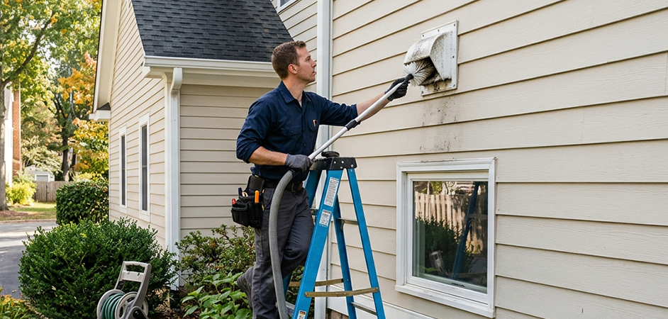 Exterior Vent Cap Cleaning in Longview